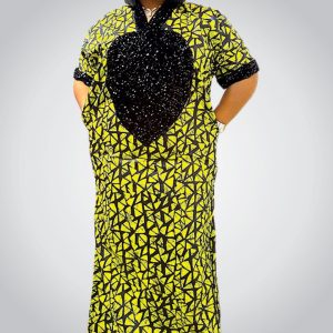 Women Bubu Gown |  Embroid Green