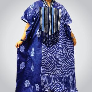 Women Bubu Gown |  Blue Mix