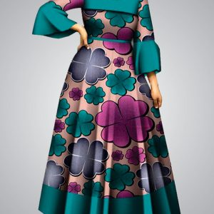 Women Ball Gown |  Flower Pattern