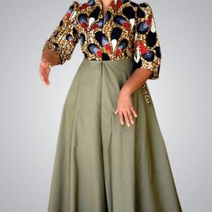 Women Ankara Gown |  Ankara Mix
