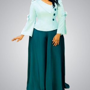 Women Palazzo Trouser |  Olive Top