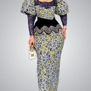 Women Peplum Gown |  Ankara